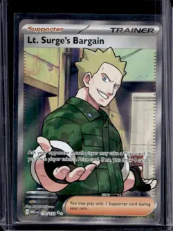 2025 Pokemon Mega Evolution Lt. Surge's Bargain Ultra Rare #170/132 - Image 1