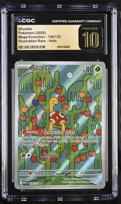 Pokemon Shuckle 136/132 Illustration Rare Mega Evolution - CGC 10 PRISTINE - Image 1