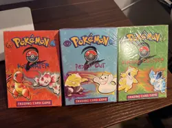 Pokemon Base Set- 3 SEALED Theme Decks - Hot Water, Grass Chopper, & Psych Out - Image 1