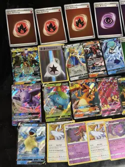 Mixed Pokemon Card Lot Tag Team & 21 Holo Swirl Energy From 151 Set- All LP-NM - Image 2