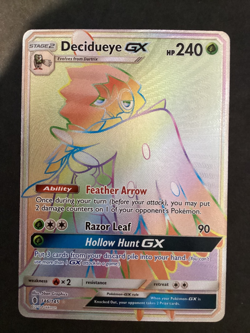 Pokemon 2017 Decidueye GX Sun&Moon Guardians Rising 146/145 Holo Secret Rare - Image 2