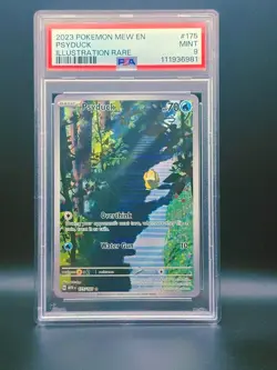 2023 POKEMON MEW EN-151 ILLUSTRATION RARE #175 PSYDUCK PSA 9 - Image 1