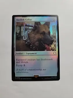 MTG - Basilisk Collar Universes Beyond: Fallout Foil Rare #0225 - Image 1
