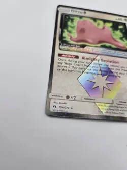 Pokemon TCG Ditto Prism Star 154/214 SM Lost Thunder Holo Rare - Image 3