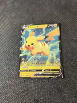 Pikachu V SWSH063 Sword Shield Blackstar Tin Promo Pokemon NM - Image 2