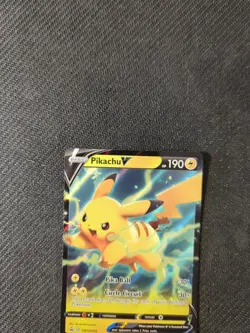 Pikachu V SWSH063 Sword Shield Blackstar Tin Promo Pokemon NM - Image 3