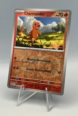 Pokemon TCG Charmander 007/091 - Paldean Fates - Reverse Holo NM - Image 1