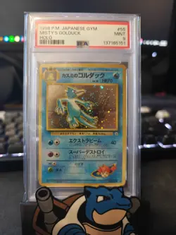 1998 Pokemon Japanese Gym Challenge Misty's Psyduck Holo 55- Psa 9 - Image 1