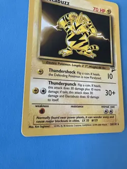 Pokemon Electabuzz 24/130 WotC Base Set 2 Regular Rare - Image 5