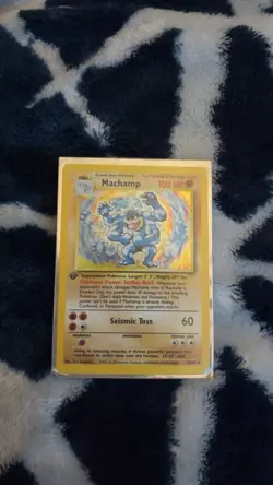Pokemon Machamp 1st Edition Holo card - Image 1