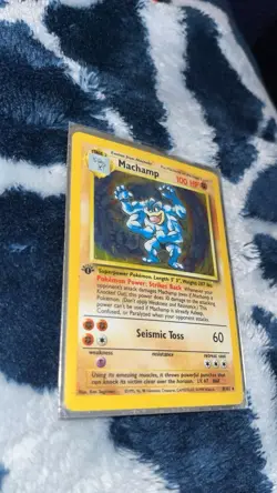Pokemon Machamp 1st Edition Holo card - Image 2
