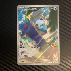Pokemon TCG Oshawott 105/086 SV: White Flare Illustration Rare Near Mint - Image 1