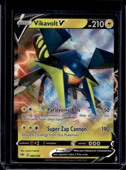2020 Pokemon SWSH Darkness Ablaze Vikavolt V #060/189 - Image 1