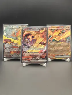 Pokemon Team Rocket's Moltres ex Destined Rivals STAMPED Promo UPC Full Set of 3 - Image 1