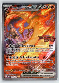 Pokemon Team Rocket's Moltres ex Destined Rivals STAMPED Promo UPC Full Set of 3 - Image 2