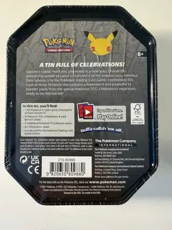 Pokemon Celebrations 25th Anniversary Lance's Charizard V Factory Sealed Tin - Image 3