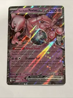 Pokemon TCG Team Rocket’s Mewtwo ex SVP 205 Scarlet & Violet Promo NM - Image 1