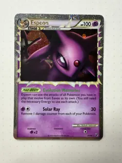 Pokemon Cards Espeon 81/90 HGSS Undaunted Rare PRIME - Image 1