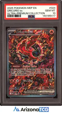 Pokemon 2025 Oricorio ex 024 Full Art Ultra-Premium Collection GEM MINT PSA 10 - Image 1