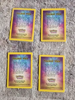 (4) Unopen 2000 Pokemon The Movie Ancient Mew Promo Holo Near Mint or Better - Image 3