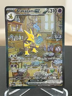 Pokemon Alakazam EX 201/165 Special Illustration Rare Scarlet & Violet 151 - Image 1