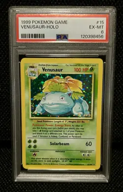 1999 Venusaur Holo - 15/102 - ENG - PSA 6 Pokemon Base Set - Image 1