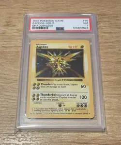 Pokemon Zapdos Base Set Shadowless 16/102 Holo Rare PSA 7 1999 WOTC - Image 1