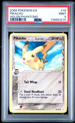 2006 POKEMON EX HOLON PHANTOMS #79 PIKACHU PSA 9 - Image 1