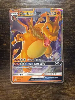 Pokemon TCG Charizard GX Black Star Promo SM211 Holo Card - MT - Image 1
