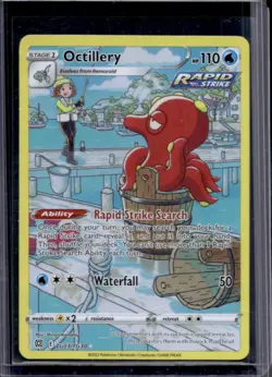2022 Pokemon SWSH Brilliant Stars Octillery Trainer Gallery Holo #TG03/TG30 - Image 1