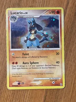 Lucario 6/130 Diamond and Pearl Holo 2007 Nintendo - Image 1