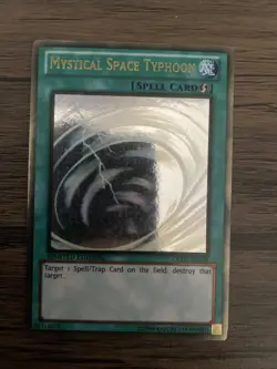Mystical Space Typhoon (GLD5-EN038) Limited Edition Ghost Rare - LP/NM - Image 1