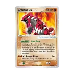 Pokemon Crystal Guardians Groudon ex (UR) #93 (Holo) Fair - Image 1