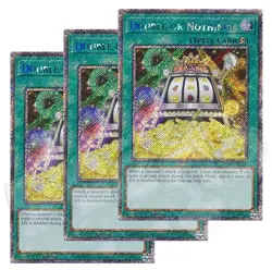 Yugioh Double or Nothing! x 3 - 1st Edition Platinum Secret Rare NM - Free Holo - Image 1