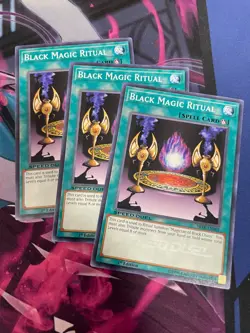 YUGIOH - BLACK MAGIC RITUAL X3 - COMMON - SBTK - 1ST ED - NM - Image 1