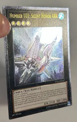 YUGIOH NUMBER 101 SILENT HONOR ARK LVAL-EN047 ULTIMATE RARE LP - Image 2