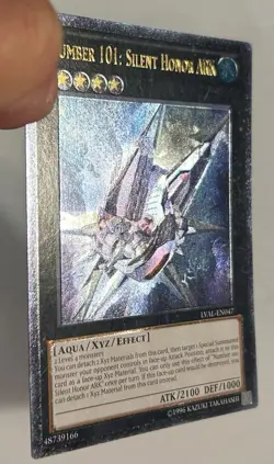YUGIOH NUMBER 101 SILENT HONOR ARK LVAL-EN047 ULTIMATE RARE LP - Image 3