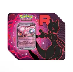 (PRE-ORDER) Pokemon Team Rocket MewTwo Tin Set of 2 New Sealed Destined Rivals - Image 1