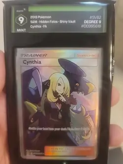 Cynthia Trainer SV82/SV94 Pokemon Hidden Fates Holo Rare - Image 1