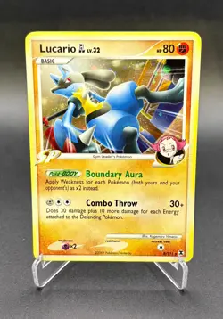 Pokemon Lucario 8/111 - Rare Holo Platinum Rising Rivals 2009 - LP - Image 1