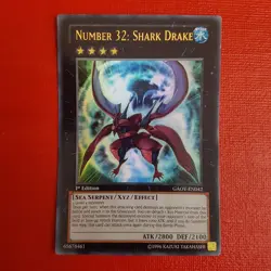Yugioh Number 32: Shark Drake GAOV-EN042 1st Edition - Image 1