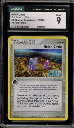 Pokemon Holon Circle EX Crystal Guardians Reverse Holo #79 CGC 9 Mint - Image 1