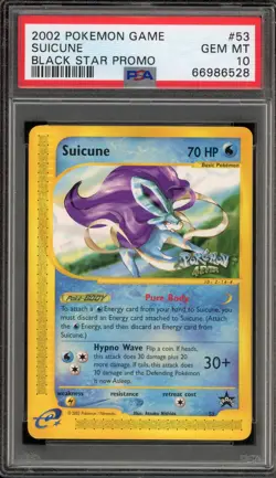 Pokemon Suicune 4 Ever Movie Black Star Promo #53 PSA 10 Gem Mint - Image 1