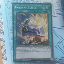 YUGIOH GORDIAN SLICER SECRET RARE 1ST NM ALIN-EN066 - Image 1