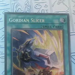 YUGIOH GORDIAN SLICER SECRET RARE 1ST NM ALIN-EN066 - Image 2