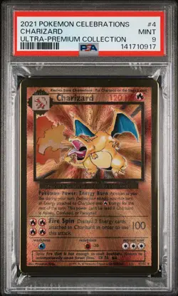 2021 POKEMON CELEBRATIONS ULTRA-PREMIUM COLLECTION #4 CHARIZARD PSA 9 - Image 1