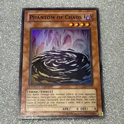 Phantom of Chaos GLAS-ENSE1 Super Rare Limited Edition Yugioh LP FREE SH - Image 1