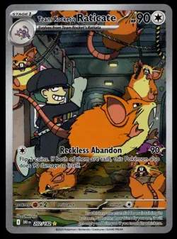 2025 Pokemon SV Destined Rivals Team Rocket's Raticate #202/182 - Image 1