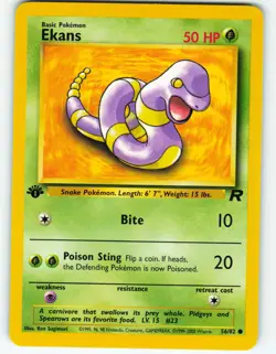 Ekans - 1st Edition - 56/82 Team Rocket - Pokemon TCG - 2000 - Image 1