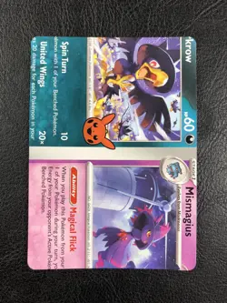 NFC Miscut - Murkrow & Mismagius - Trick Or Trade 2023 - Error - Pokemon TCG - Image 1